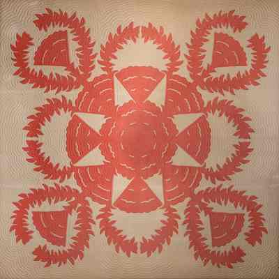 Hawaiian Quilt - Na Peahi o Kaahumanu (Queen Kaahumanu’s fans)