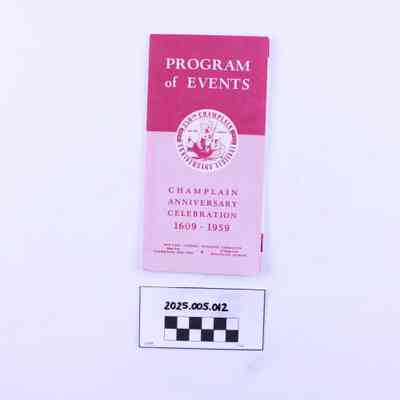 Champlain Anniversary Program