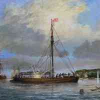 Cannon Exploding on Gunboat New York