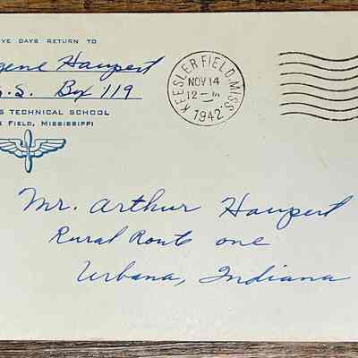 Letter - Pvt. Eugene Haupert to Arthur Haupert (Nov. 13 1942)