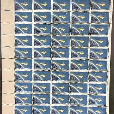 Stamp Sheet - 4¢ Project Mercury - Issued February 20, 1962