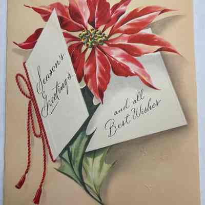 Merry Christmas and Happy New Year Card - (1951)