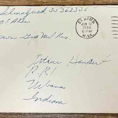 Letter - Pfc. John C. Schmalzried (35362335) to Arthur Haupert (Jun. 11, 1944)