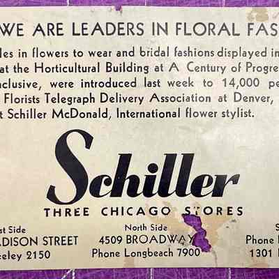 Schiller - The Leaders in Floral Fashions