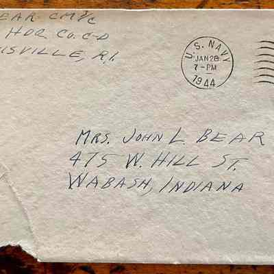 Letter - Robert Milner Bear to Mom, Mrs. John L. Bear (Postmarked Jan. 28, 1944 | 7-PM)