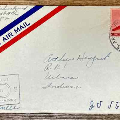 Letter - Pfc. John C, Schmalzried to Arthur Haupert (Jan. 26, 1945)