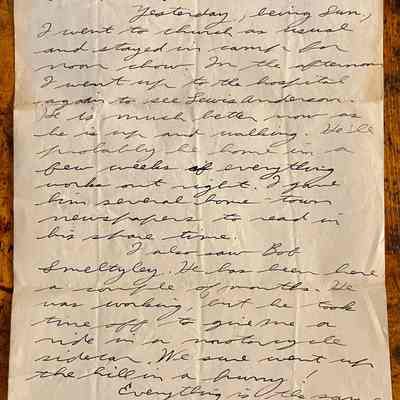 Letter - Robert Milner Bear to Mom, Mrs. John L. Bear (Sept. 19, 1944)
