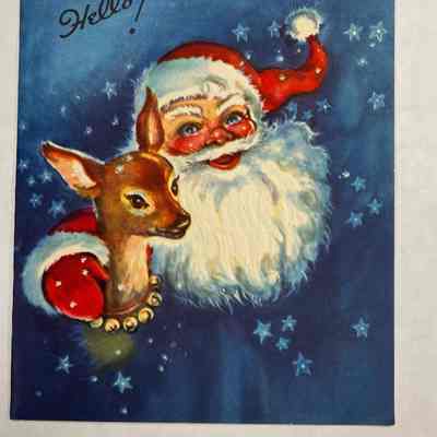 Merry Christmas and Happy New Year Card - (1951)