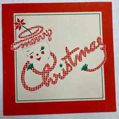 Merry Christmas and Happy New Year Card - (1951)