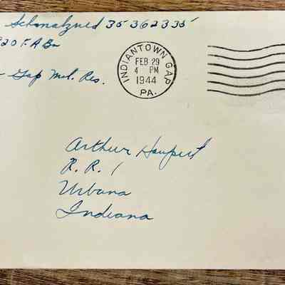 Letter - Pfc. John C. Schmalzried (35362335) to Arthur Haupert (Feb. 28, 1944)