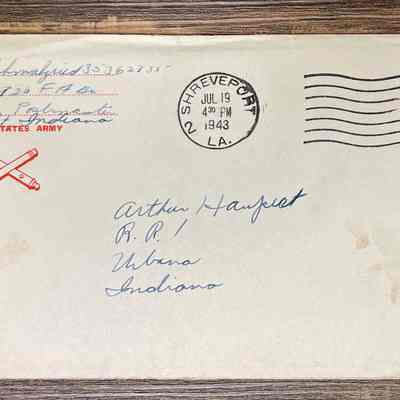 Letter - Pfc. John C, Schmalzried (35362335) to Arthur Haupert (Jun. 17, 1943)