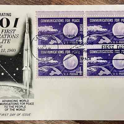 First Day Cover - Commemorating ECHO 1; World's First Communications Satellite (December 15, 1960)
