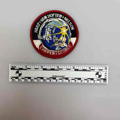 NASA Mission Patch - STS 41C (Hart, Van Hoften, Nelson, Crippen, Scobee)