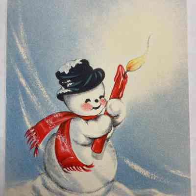 Happy Holiday Season Card - (1949)