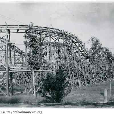 Boyd Park Rollercoaster, Wabash County, Indiana, circa 1905