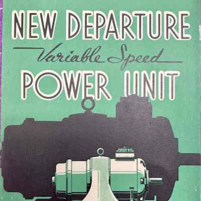 New Departure Variable Speed Power Unit