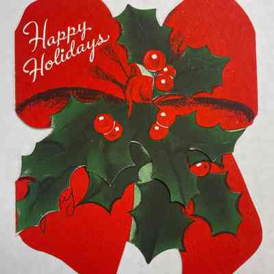 Happy Holidays Card - (1951)