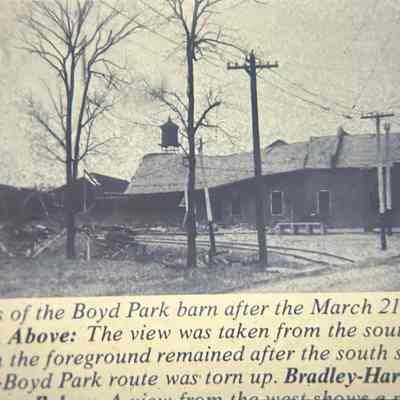 Boyd Park - Barn After Tornado Mar. 21, 1916