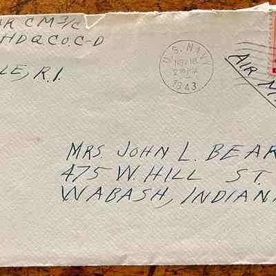 Letter - Robert Milner Bear to Mom, Mrs. John L. Bear (Postmarked Nov. 18, 1943 | 2:30PM)