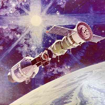 Print; Apollo-Soyuz Test Project (July, 1975) - Dennis Templin