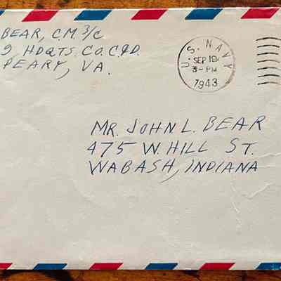 Letter - Robert Milner Bear to Dad, Mr. John L. Bear (Sept 19, 1943 | 3:00-PM)