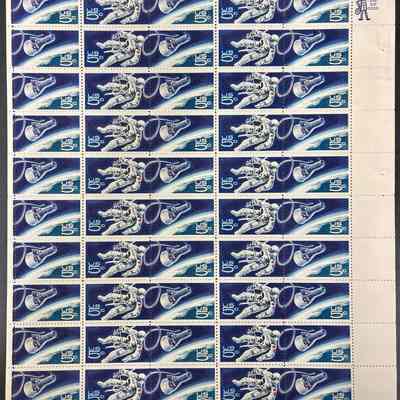 Stamp Sheet - 5¢ America’s Accomplishments in Space - Issued September 29, 1967