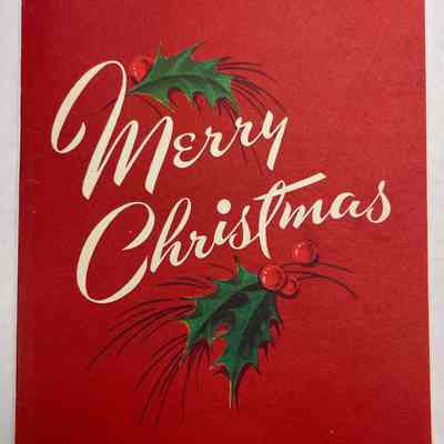 Merry Christmas and Happy New Year Card - (1951)