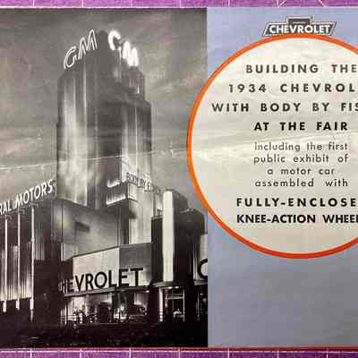 Building the 1934 Chevrolet with Body by Fisher at the Fair