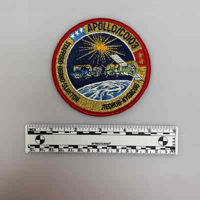 NASA Mission Patch - The Apollo-Soyuz test project. Joint project of the USA and USSR.