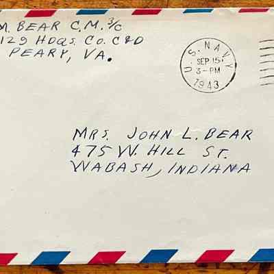 Letter - Robert Milner Bear to Mom, Mrs. John L. Bear (Postmarked Sep 15, 1943 | 3:00-PM)