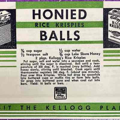 Honied Rice Krispies Balls
