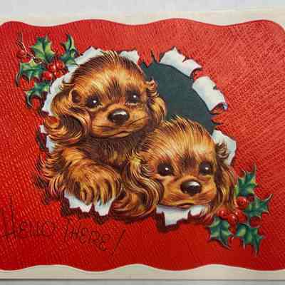 Merry Christmas and Happy New Year Card - (1951)