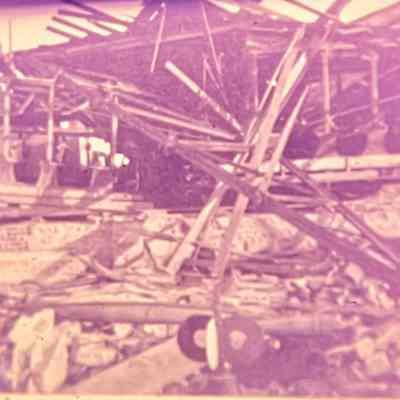 Boyd Park - Car Barns after Storm 1914