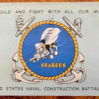 Postcard - Addressed to Mrs. John L. Bear from Robert M. Bear (Oct. 20, 1943)