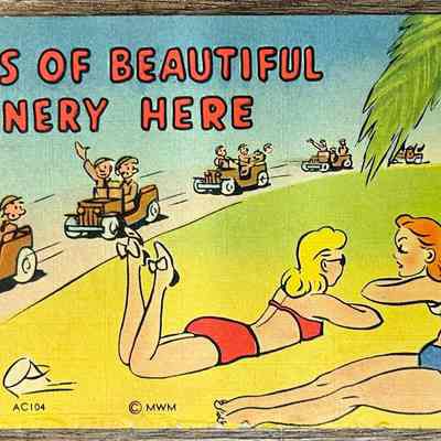 Postcard - Pvt. John C. Schmalzried to Mr. Arthur Haupert (Aug. 9, 1942)