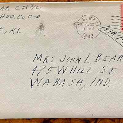 Letter - Robert Milner Bear to Mom, Mrs. John L. Bear (Postmarked Nov. 22, 1943 | 11:00AM)
