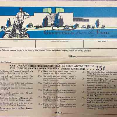 Greetings From the Fair - Telegram Form