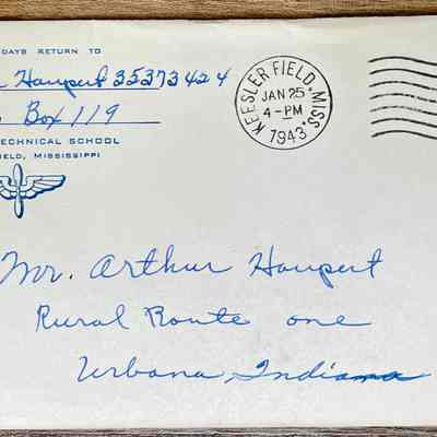 Letter - Pvt. Eugene Haupert (35373424) to Arthur Haupert (Jan. 24 1943)