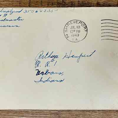 Letter - Pvt. John C, Schmalzried (35362335) to Arthur Haupert (Jun. 8, 1943)