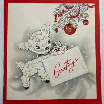 Merry Christmas and Happy New Year Card - (1951)