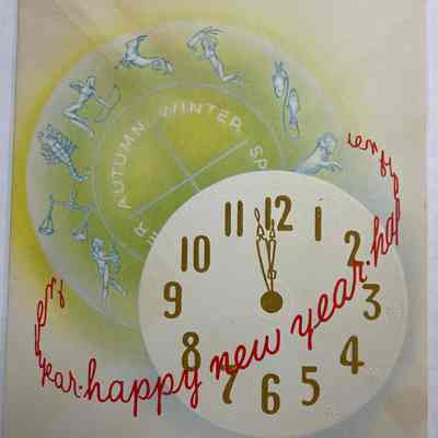Happy New Year Card - (1951)