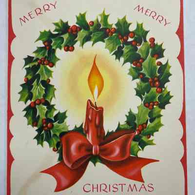 Merry Christmas and Happy New Year Card - (1951)