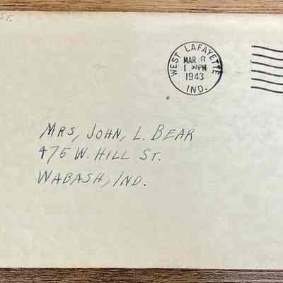 Letter - Robert Milner Bear to Mom, Mrs. John L. Bear (Postmarked Mar. 8, 1943 | 1:30PM)