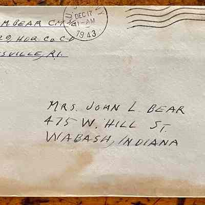 Letter - Robert Milner Bear to Mom, Mrs. John L. Bear (Postmarked Dec 17, 1943 | 11:00-AM)