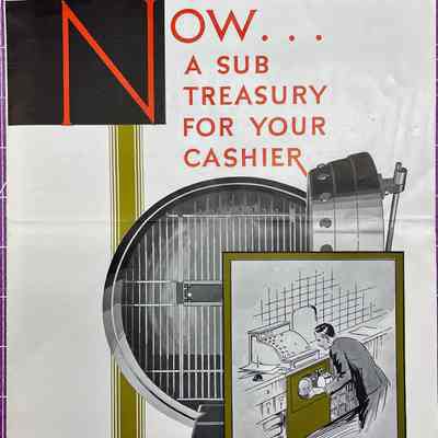 Now A Sub Treasury For Your Cashier - Booklet by the Diebold Safe & Lock Co. Canton, OH