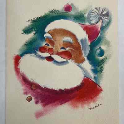 Merry Christmas and Happy New Year Card - (1951)