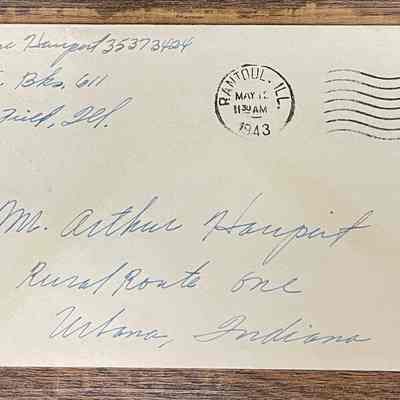 Letter - Cpl. Eugene Haupert (35373424) to Arthur Haupert (May 11, 1943)