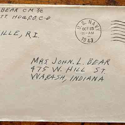 Letter - Robert Milner Bear to Mom, Mrs. John L. Bear (Oct. 23, 1943)