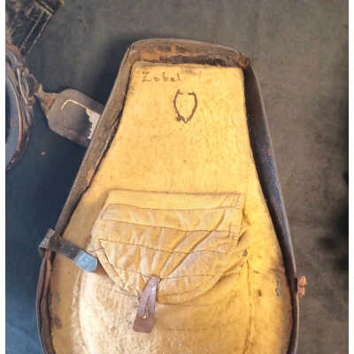 Lid to the Instrument case: Inside portion of the lid to the instrument case