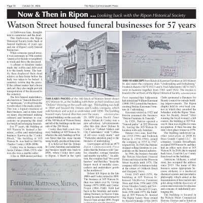 Now & Then in Ripon, October 2024
